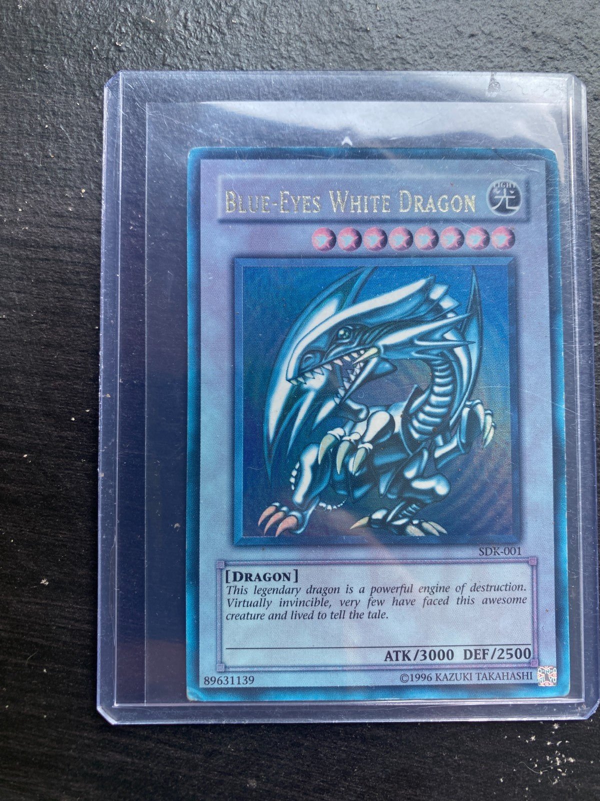 Faded Blue Eyes White Dragon SDK - 001 Starter Deck Kaiba YuGiOh