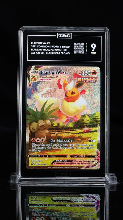 Flareon VMAX SWSH180 Full Art TAG 9 Pokemon