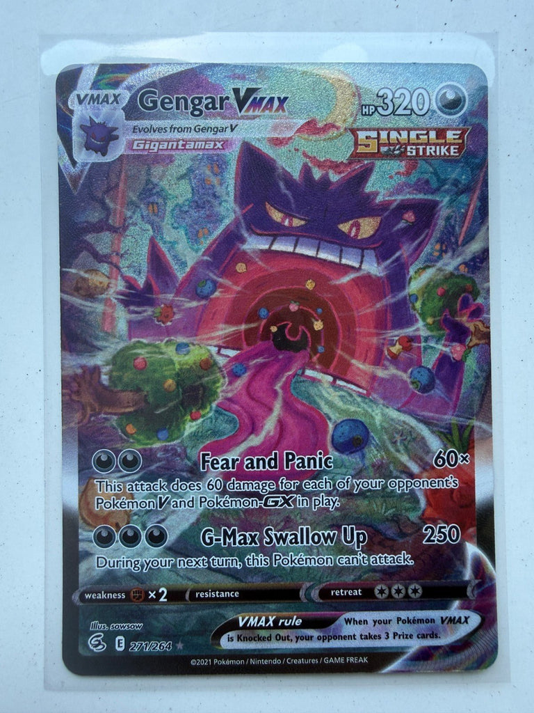 Gengar VMAX (Alternate Art Secret) 271/264 Swsh08: Fusion Strike Holo LP