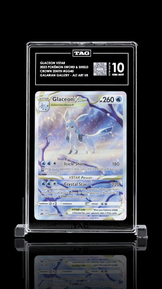 Glaceon VSTAR GG40/GG70 Crown Zenith: Galarian Gallery Holo TAG 10