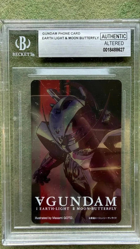 Gundam Phone Card Earth Light & Moon Butterfly Altered BGS