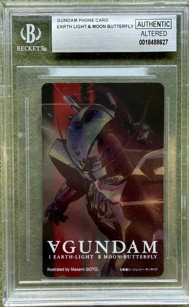 Gundam Phone Card Earth Light & Moon Butterfly Altered BGS
