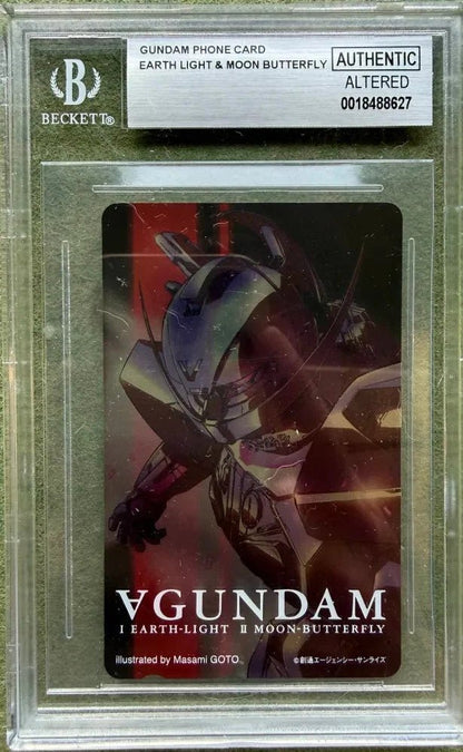 Gundam Phone Card Earth Light & Moon Butterfly Altered BGS
