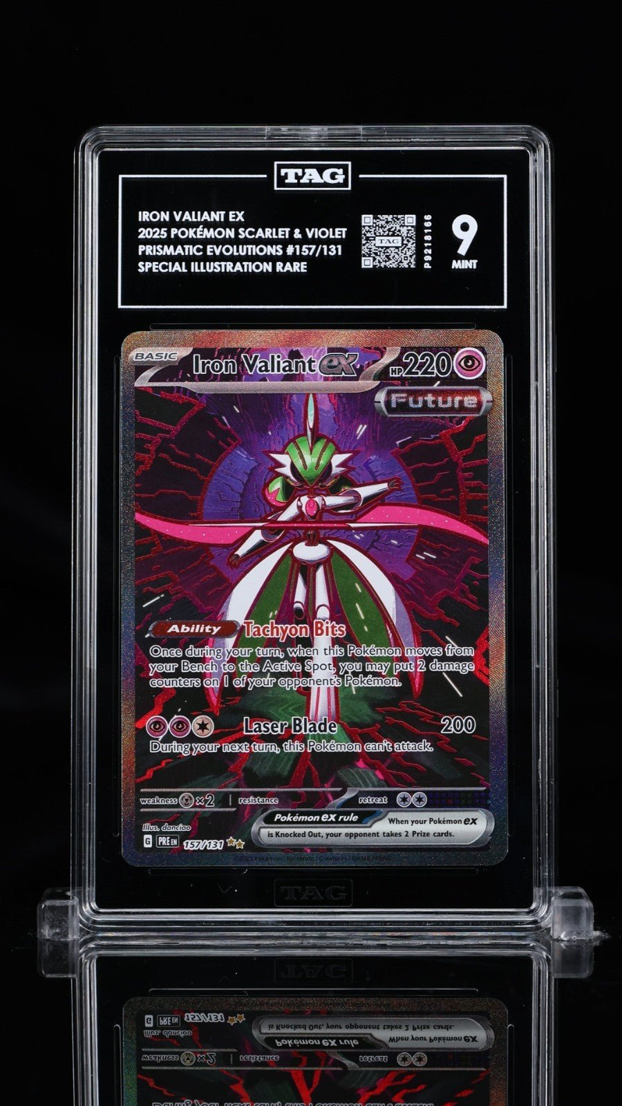 Iron Valiant ex 157/131 TAG 9 Prismatic Evolutions Holo Pokemon