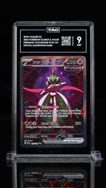 Iron Valiant ex 157/131 TAG 9 Prismatic Evolutions Holo Pokemon