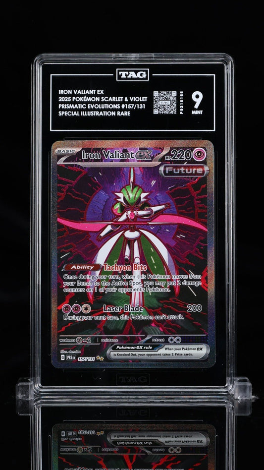 Iron Valiant ex 157/131 TAG 9 Prismatic Evolutions Holo Pokemon