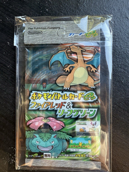 Japanese Pokemon card Battle E + Fire Red & Leaf Green Booster pack