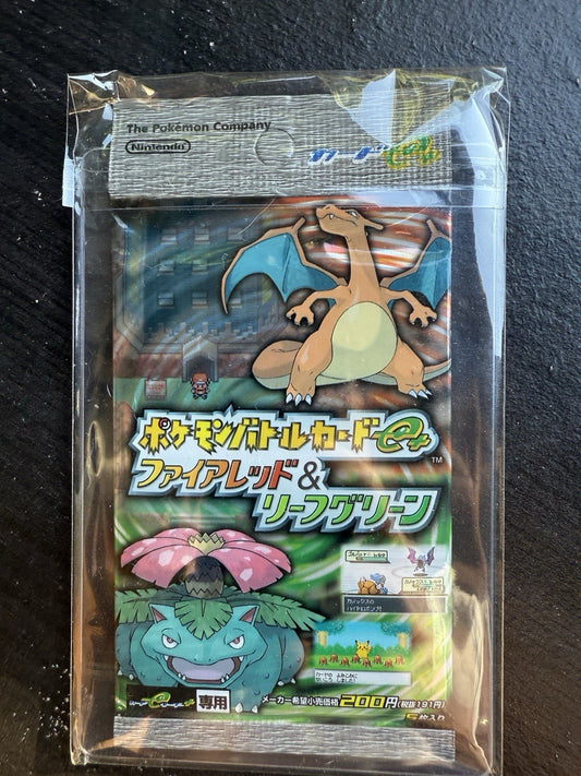Japanese Pokemon card Battle E + Fire Red & Leaf Green Booster pack