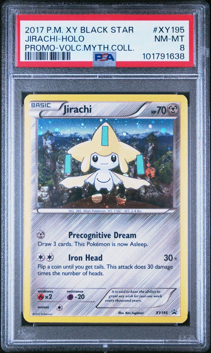 Jirachi Holo XY195 Black Star Promo PSA 8 Pokemon