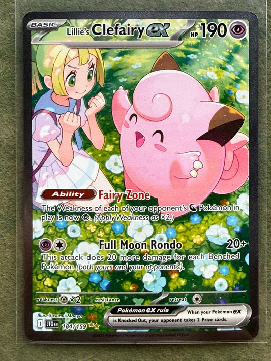 Lillie’s Clefairy ex 184/159 Pokémon TCG SIR Journey Together NM - 