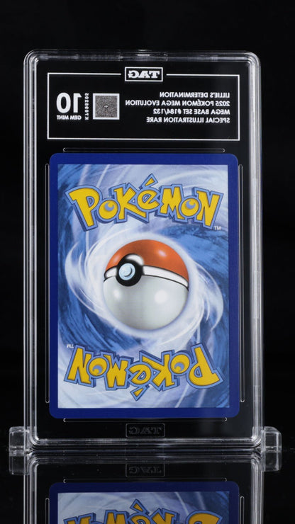 LILLIE’S DETERMINATION TAG GEM MINT 10 184/132 MEGA EVOLUTION ENGLISH POKEMON