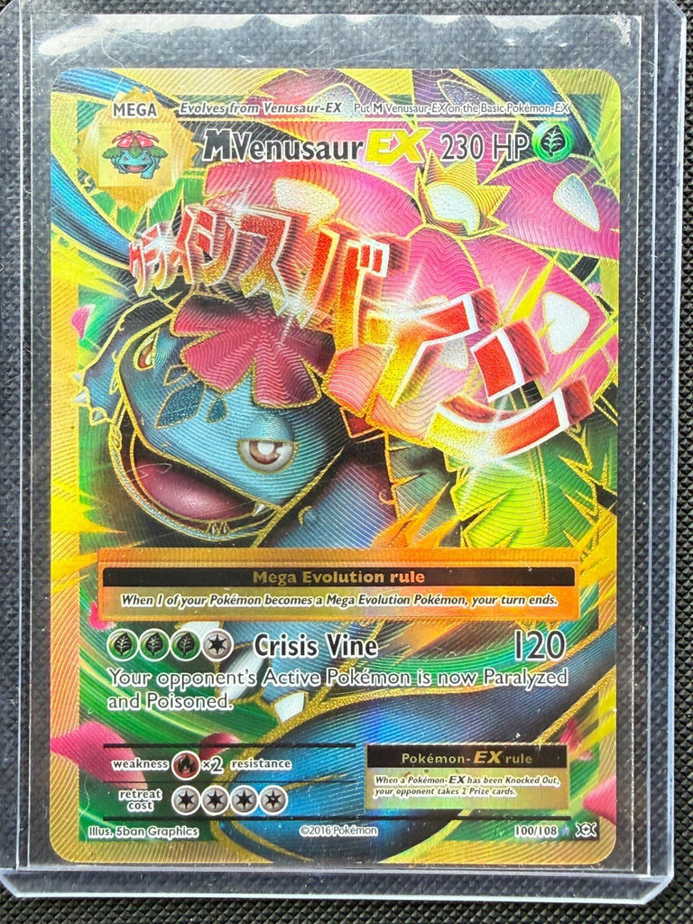 M Venusaur EX (Full Art) 100/108 Evolutions Holo NM
