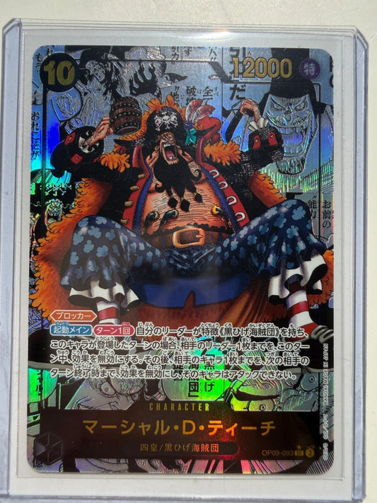 Marshall D. Teach OP09-093 SR Manga Alt Art Japanese One Piece Card NM-