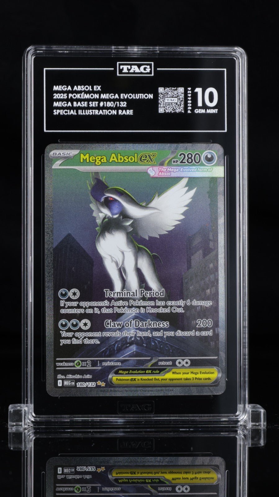 Mega Absol EX Pokemon Mega Evolution Special Illustration Rare TAG 10 180/132