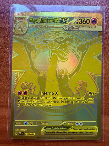 Mega Charizard X Ex - 130/094 - English - Pokemon Phantasmal Flames NM