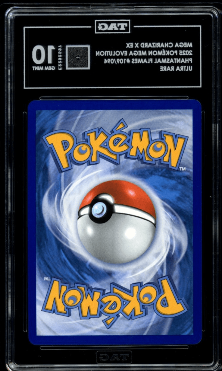 Mega Charizard X EX Phantasmal Flames 109/094 Ultra Rare TAG 10