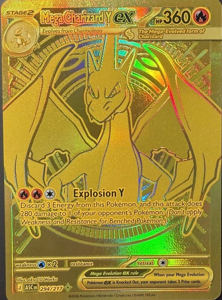Mega Charizard Y ex 294/217 Ascended Heroes Mega Hyper Rare CGC 10