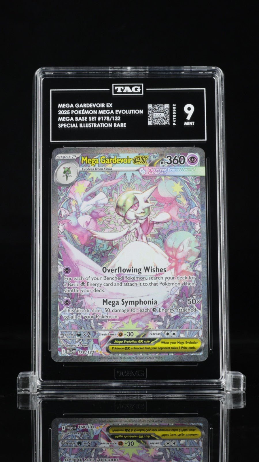 Mega Gardevoir Ex 178/132 Special Illustration Rare Pokemon TAG 9