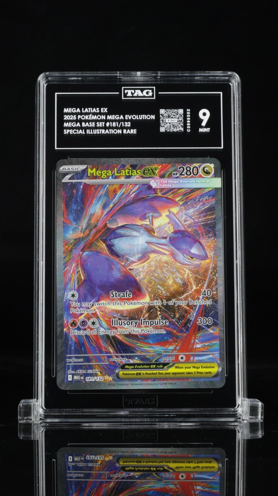 MEGA LATIAS EX 181 SPECIAL ILLUSTRATION RARE SIR 2025 POKEMON MEG EN TAG 9