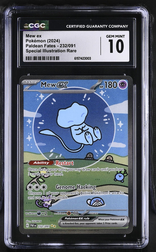 Mew EX 232/091 Special Illustration Rare Pokemon CGC 10 Gem Mint