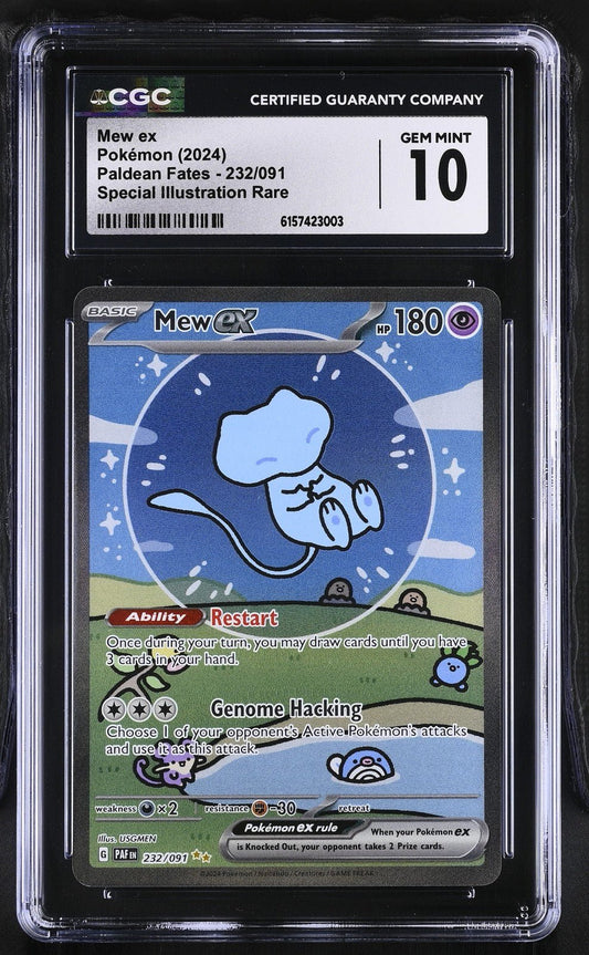 Mew EX 232/091 Special Illustration Rare Pokemon CGC 10 Gem Mint
