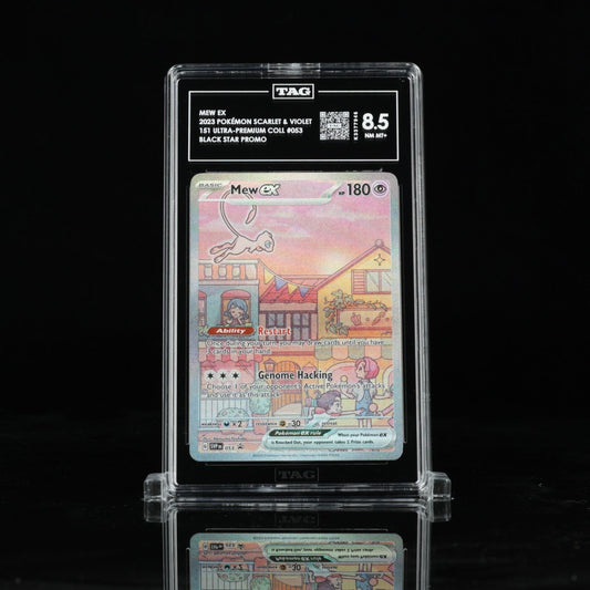 Mew ex 53 Pokemon Scarlet & Violet Ultra Premium Coll Black Star Promo TAG 8.5