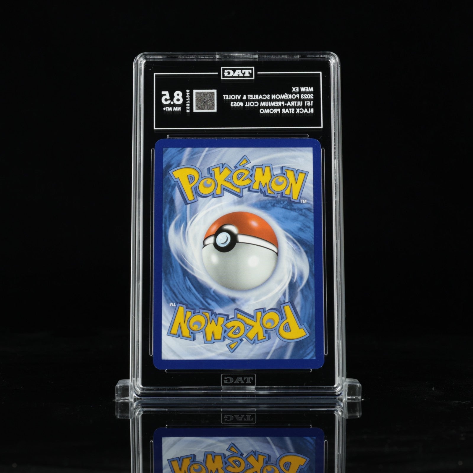 Mew ex 53 Pokemon Scarlet & Violet Ultra Premium Coll Black Star Promo TAG 8.5