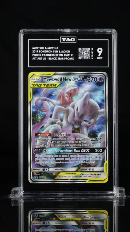 Mewtwo & Mew GX SM191 - TAG 9 - Black Star Promo Tag Team
