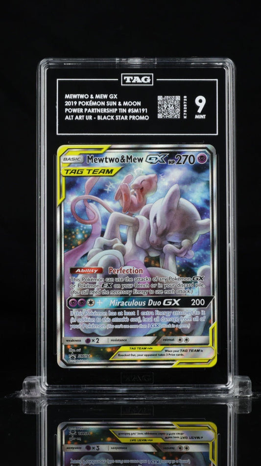 Mewtwo & Mew GX SM191 - TAG 9 - Black Star Promo Tag Team