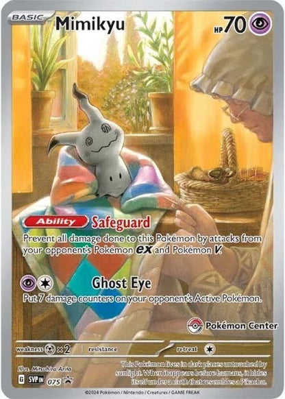 Mimikyu - 075 (Pokemon Center Exclusive) Sv: Scarlet & Violet Promo Card SEALED