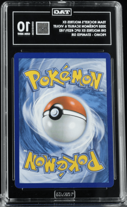 Moltres EX 229/182 (SIR) STAMPED TEAM ROCKET TAG 10 GEM MINT