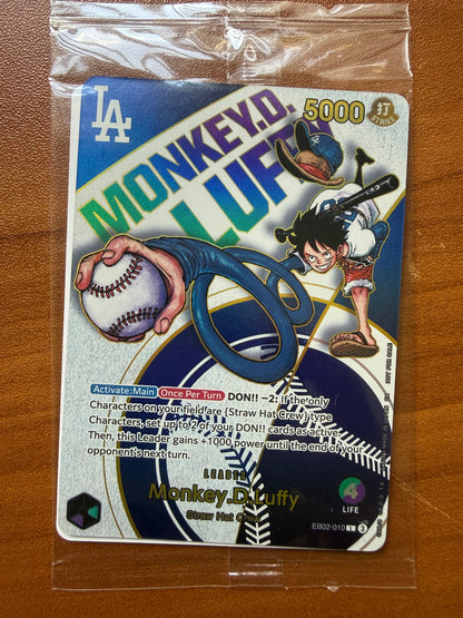Monkey. D. Luffy EB02-010 Los Angeles Dodgers x ONE PIECE Night SEALED