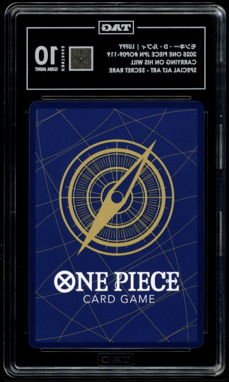 Monkey D. Luffy OP09-119 SEC Carrying On His Will One Piece Card Jpn TAG 10