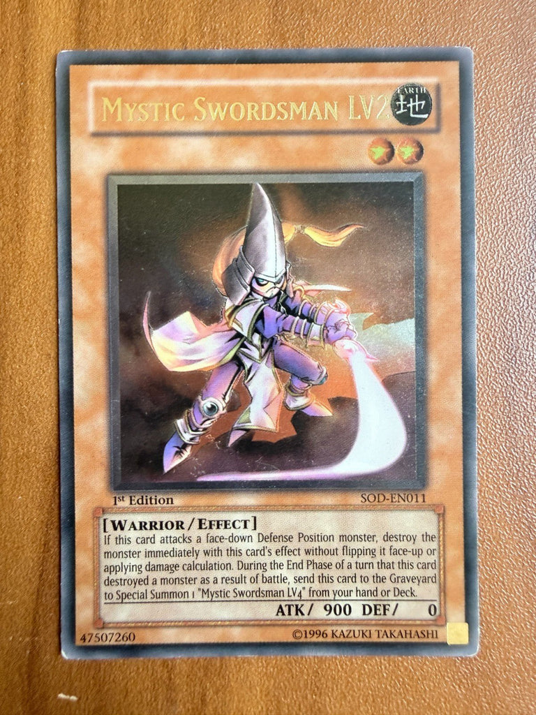 Mystic Swordsman LV2 SOD - EN011 Ultimate Rare 1st Edition Yugioh LP+