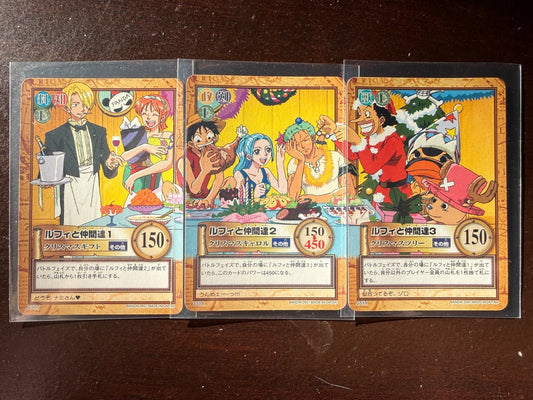 One Piece Carddass Hyper Battle 2001 Bandai Buffet Luffy Nami Sanji & Others NM - 