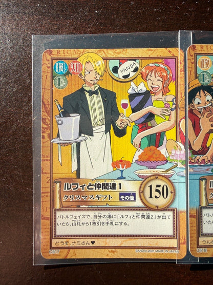 One Piece Carddass Hyper Battle 2001 Bandai Buffet Luffy Nami Sanji & Others NM - 