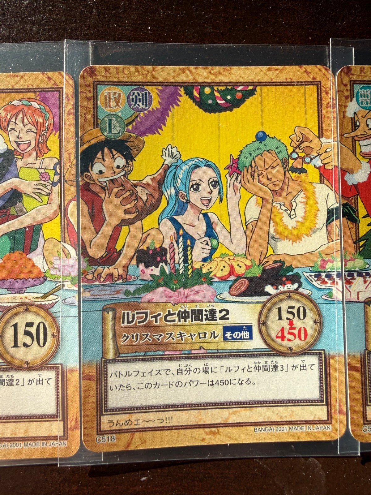 One Piece Carddass Hyper Battle 2001 Bandai Buffet Luffy Nami Sanji & Others NM - 