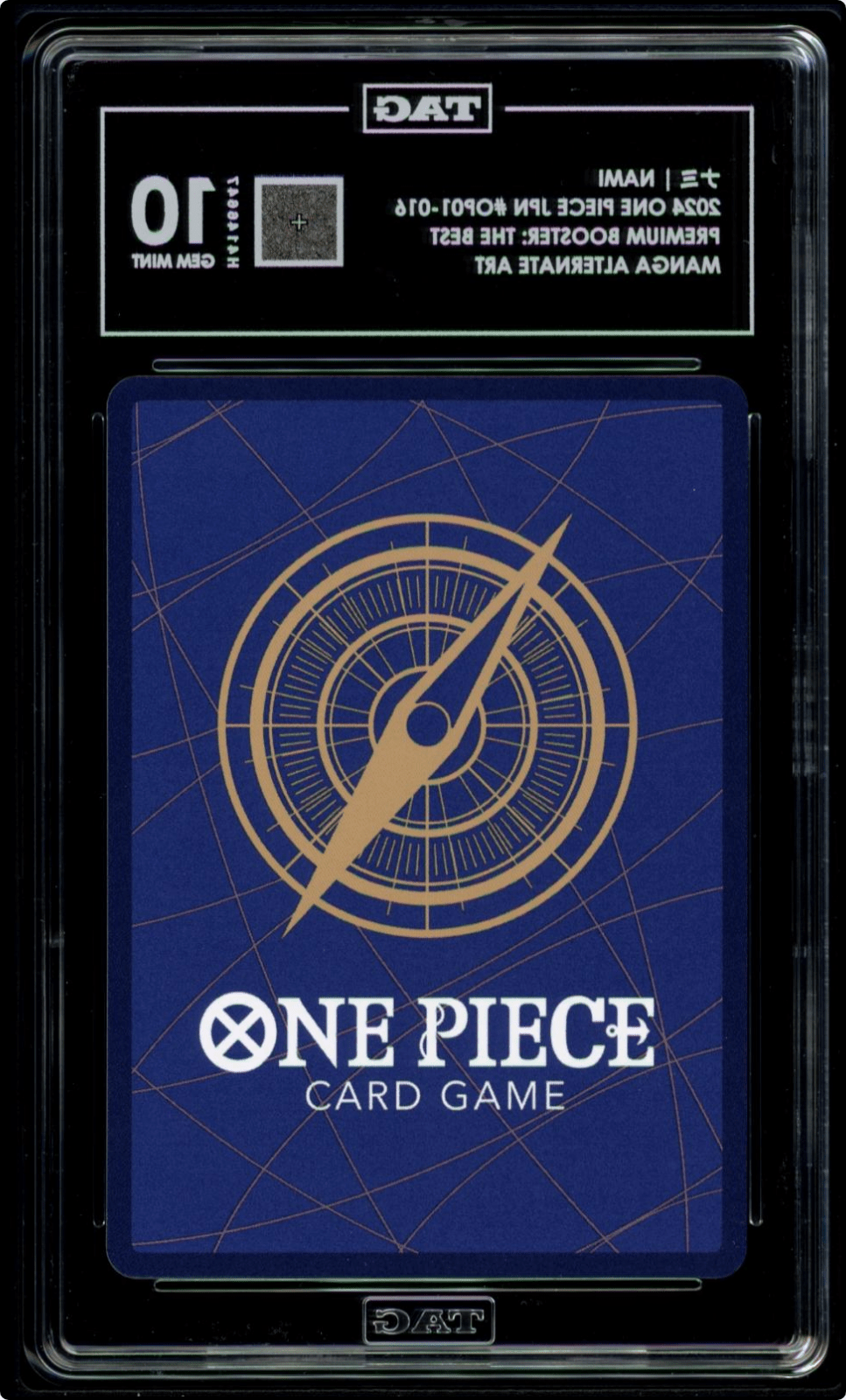 One Piece CCG Nami PRB01 Manga Alt Art Foil Japanese 2024 TAG 10 OP01-016