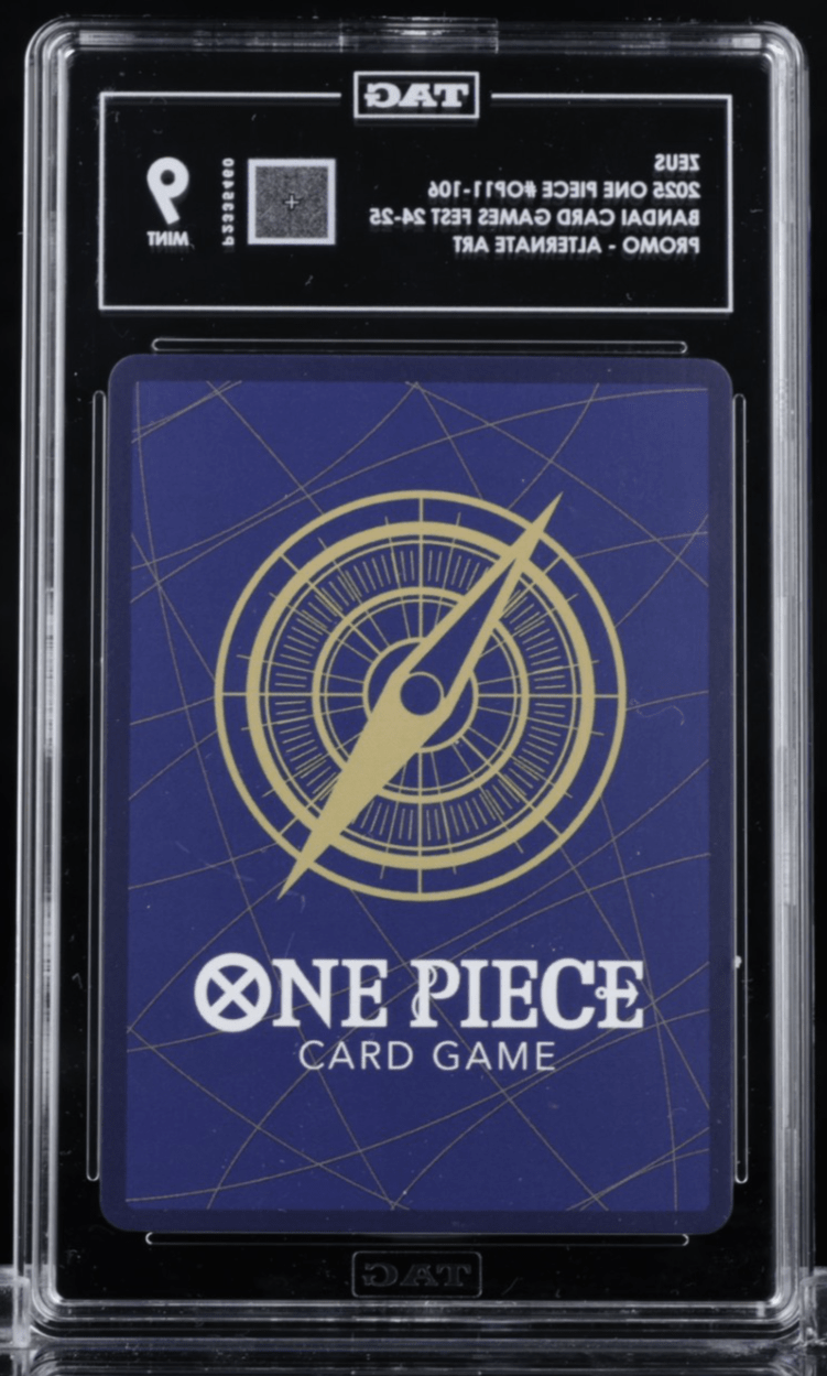 One Piece CCG Zeus Official Playmat BCGF 24/25 Ed OP11-106 TAG 9