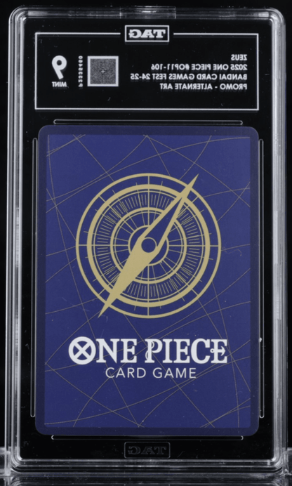 One Piece CCG Zeus Official Playmat BCGF 24/25 Ed OP11-106 TAG 9
