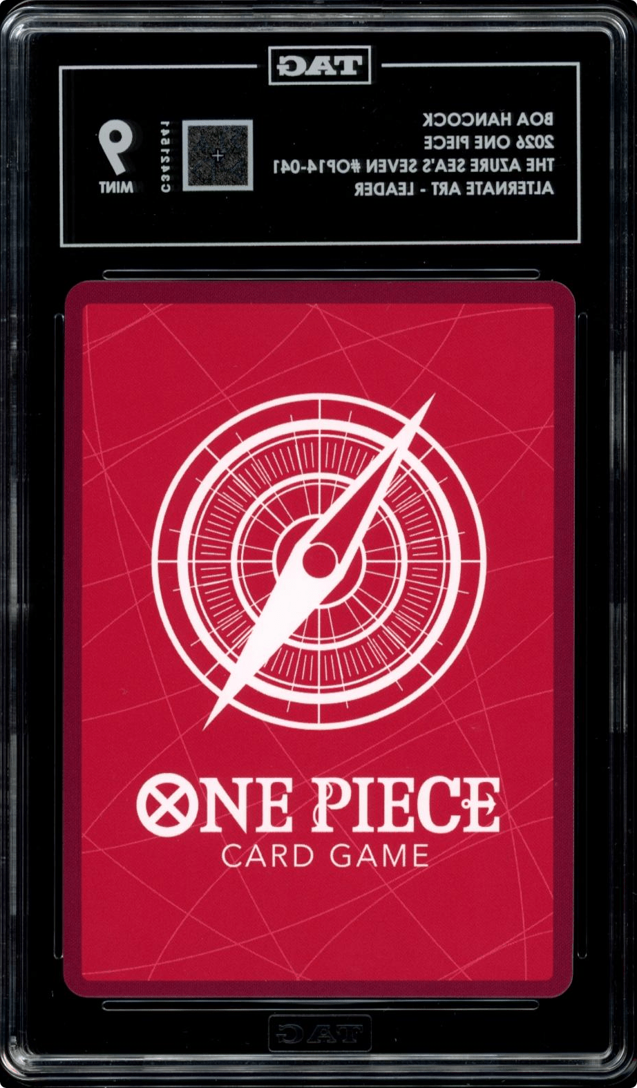 ONE PIECE JAPANESE Boa Hancock (Alt Art) OP14-041 The Azure Sea's Seven TAG 9