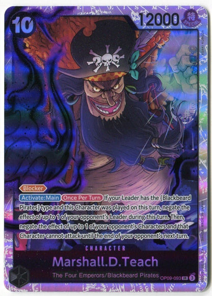 One Piece Marshall.D.Teach (093) Manga OP09-093 Emperors in the New World PSA 6