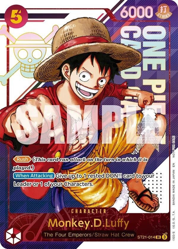 One Piece Monkey.D.Luffy - ST21 - 014 (3rd Anniversary Treasure Campaign Pack) NM