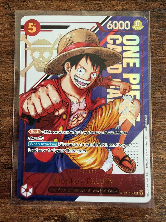 One Piece Monkey.D.Luffy - ST21 - 014 (3rd Anniversary Treasure Campaign Pack) NM