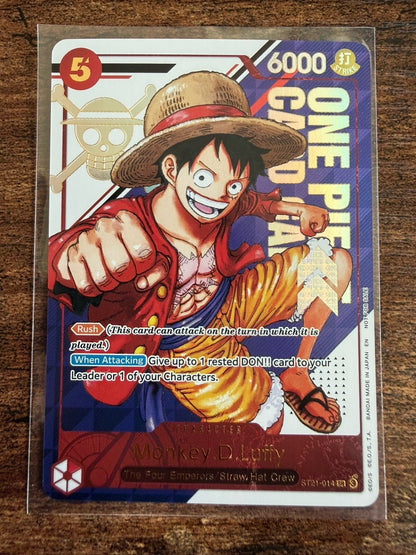 One Piece Monkey.D.Luffy - ST21 - 014 (3rd Anniversary Treasure Campaign Pack) NM
