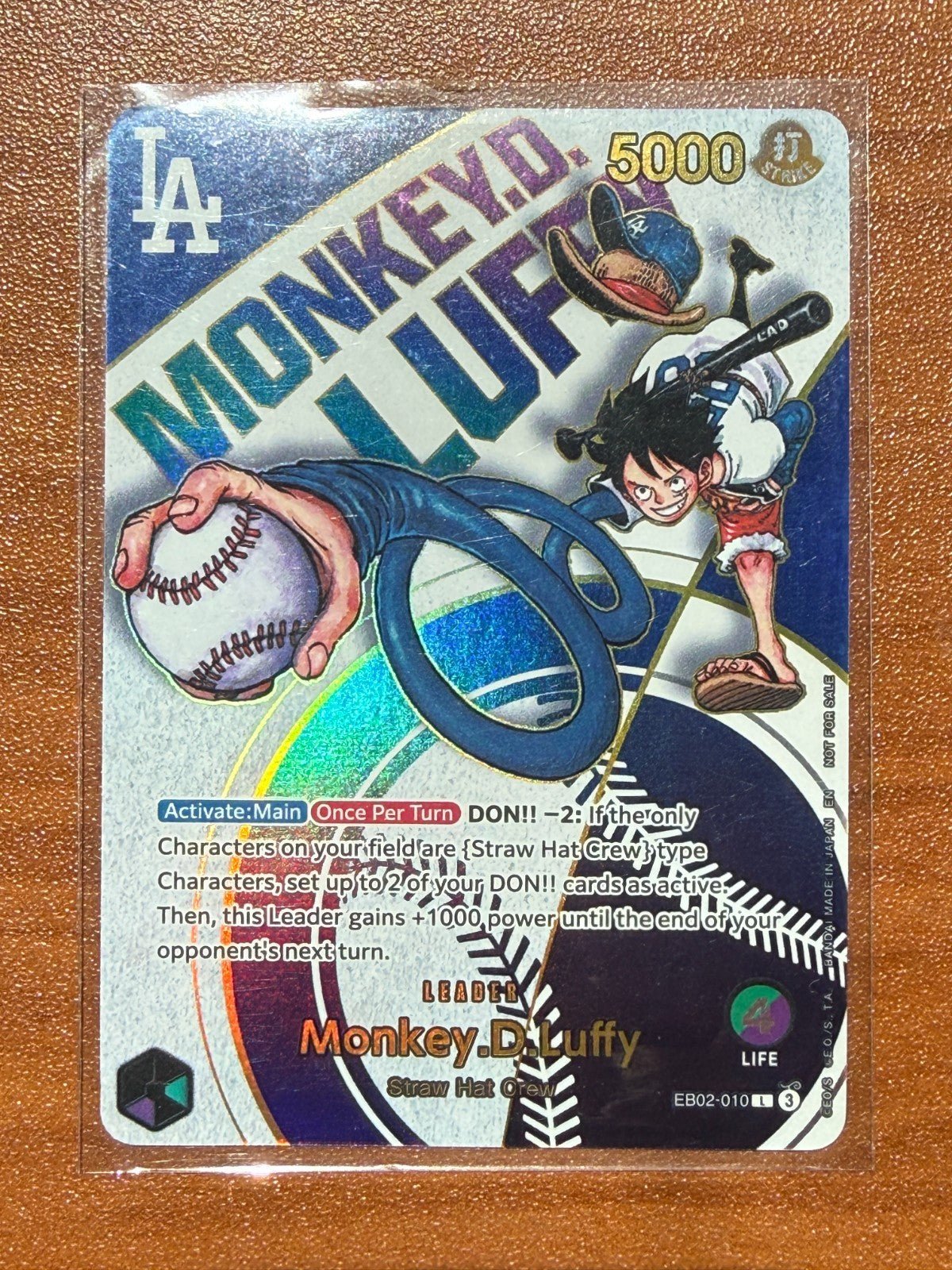 One Piece Night × Los Angeles Dodgers Monkey D. Luffy EB02-010 English