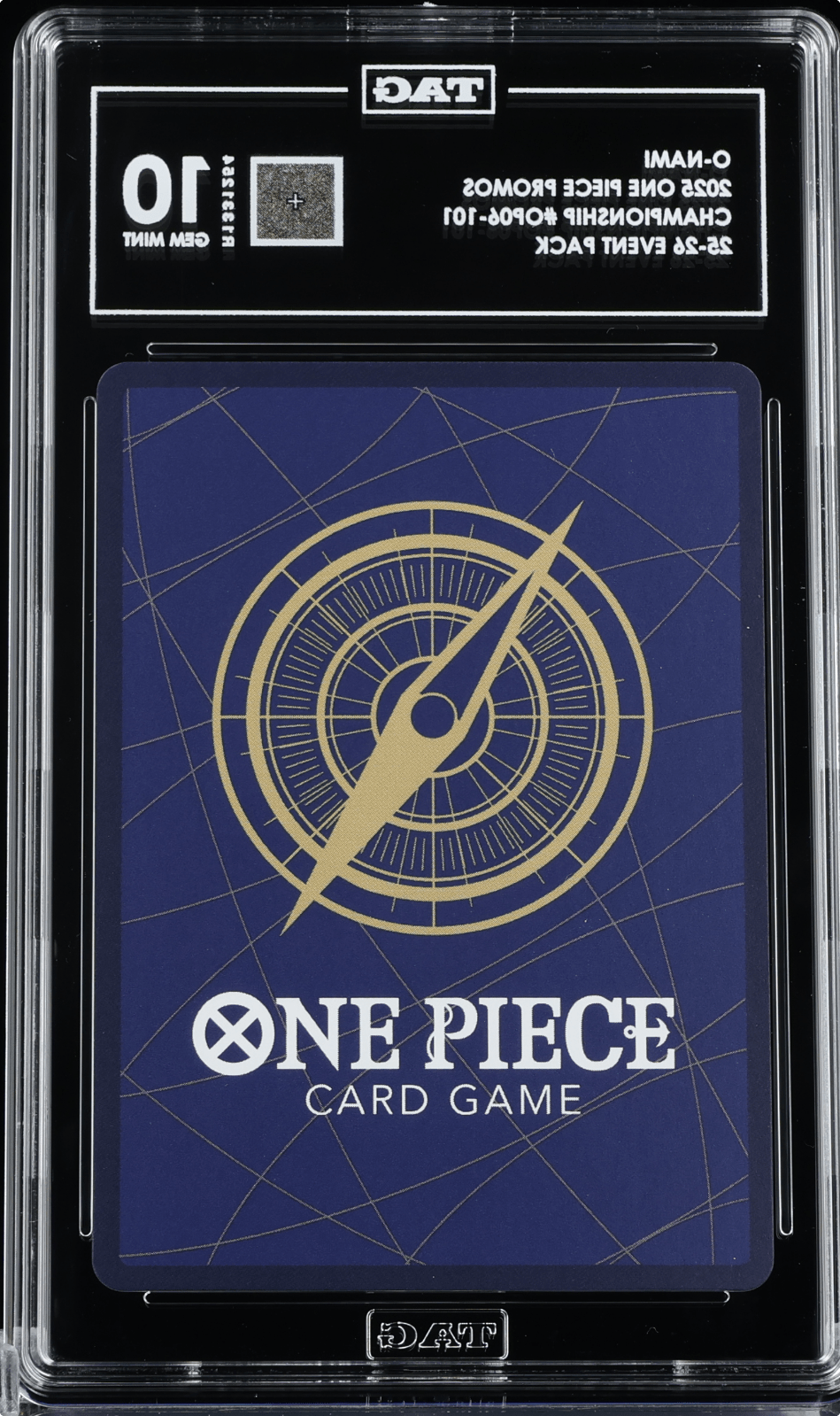 One Piece O-Nami CS 25-26 Event Pack Championship Promo OP06-101 English TAG 10