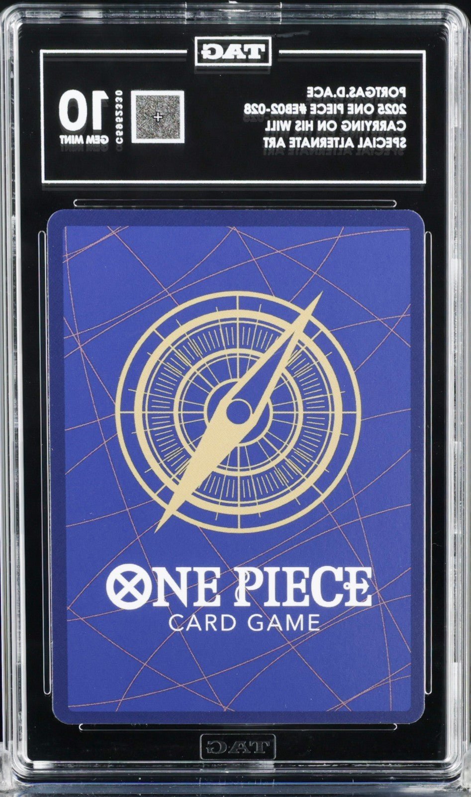 ONE PIECE PORTGAS D. ACE OP13 EB02-028 CARRYING ON HIS WILL FOIL TAG 10