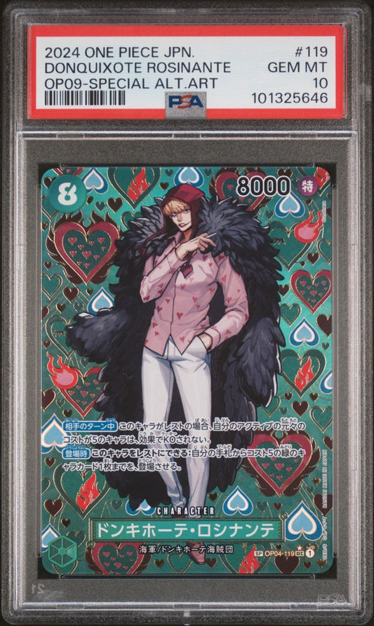 One Piece Rosinante Corazon SEC OP04-119 PSA 10 Japanese