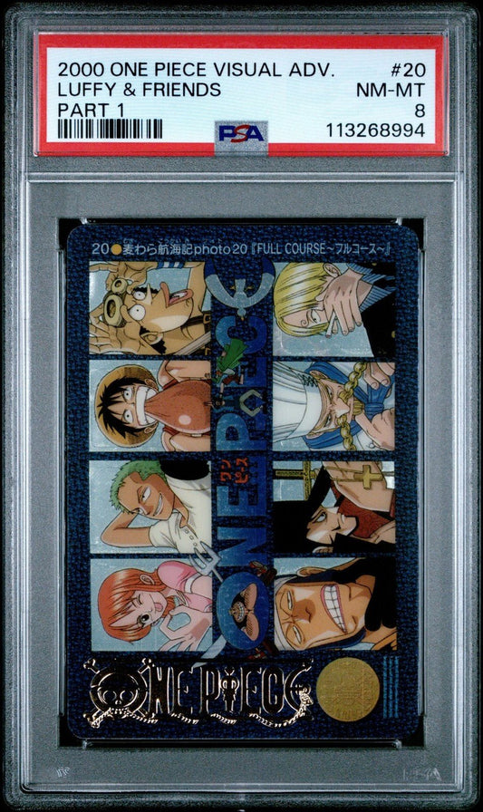 ONE PIECE SANJI/LUFFY/NAMI/USOPP/FRANKY/DRACULE MIHAWK/ZORO/CHEF ZEFF PSA 8 120